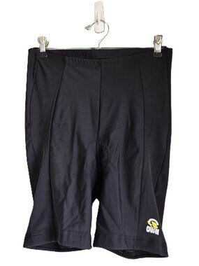 CANARI Unpadded Black Lycra Biking Cycling Triathalon Stretch Shorts Women's XL